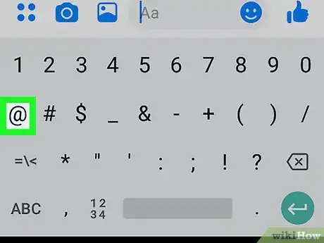 Image titled Insert the "at" Symbol on Android Step 3